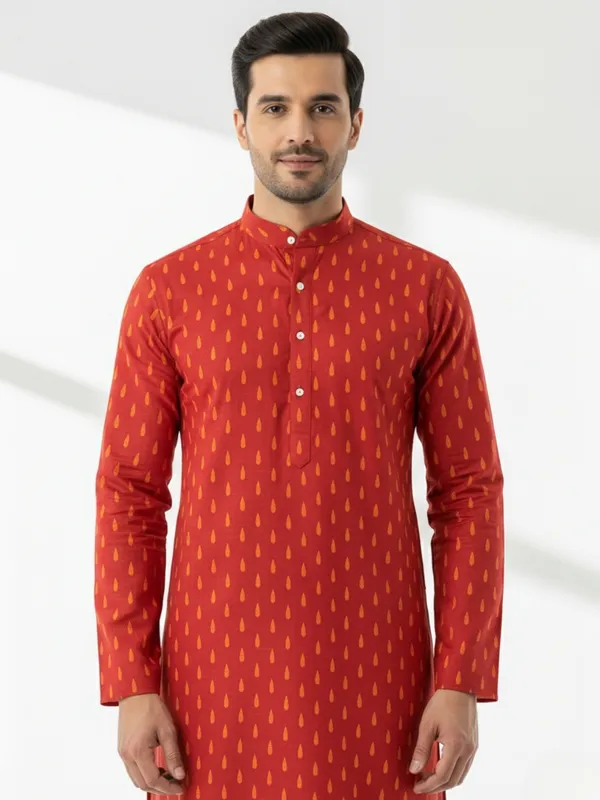 Mens_Kurta_-_Red
