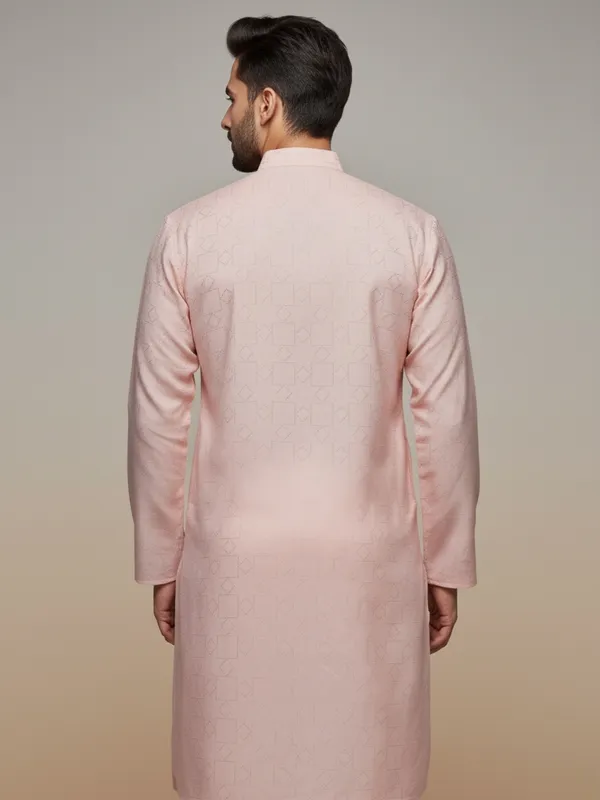Pink_Aari_Solid_Kurta_For_Mens
