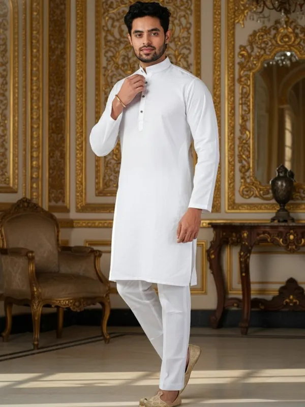 Men_Abstract_Print_Cotton_Blend_Kurta_With_White