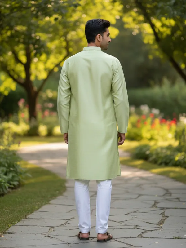 Light_Elaichi_Cotton_Kurta_Soft_&_Stylish