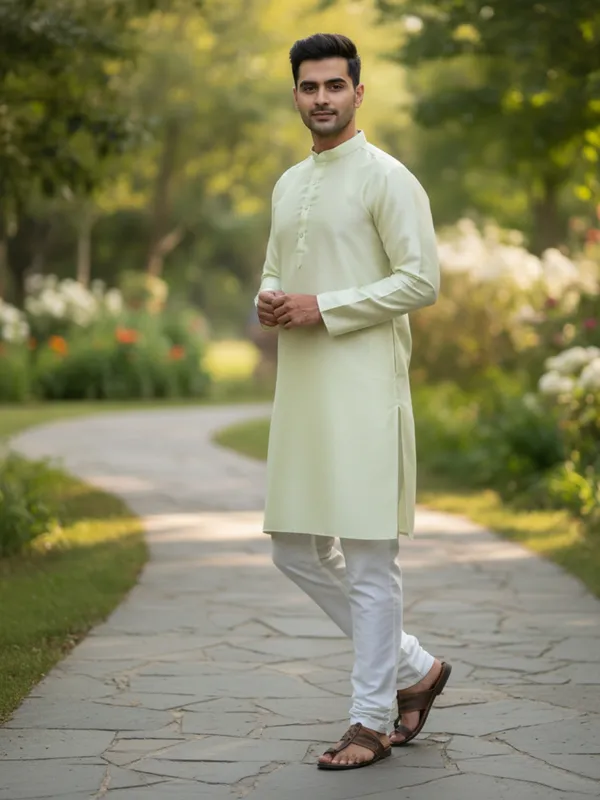 Light_Green_Cotton_Kurta_Fresh_&_Breezy_Style