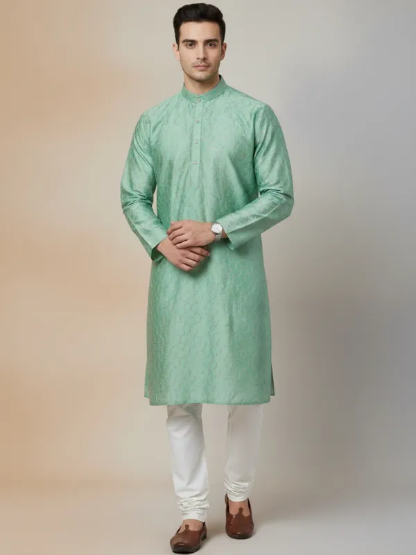 Mens_Kurta_-_Pista_Green