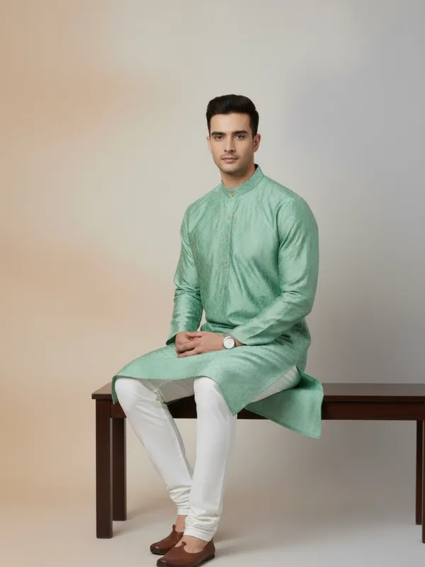 Mens_Kurta_-_Pista_Green