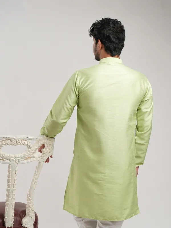 Light_Elaichi_Solid_Cotton_Kurta_and_Pajama_Set_For_Mens_
