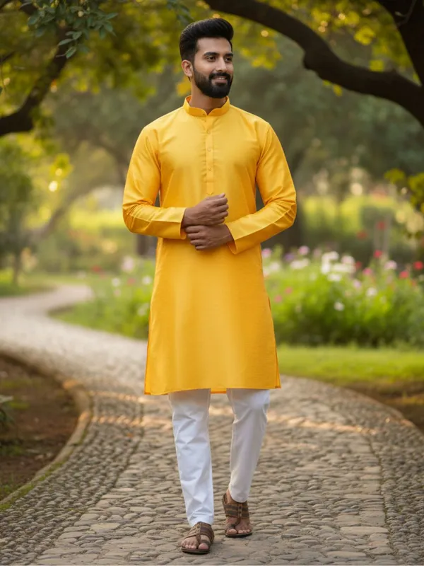 Bright_Yellow_Cotton_Kurta_Vibrant_&_Comfortable