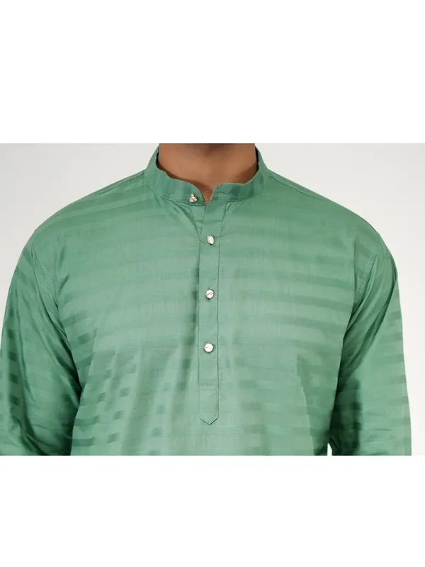 Men_Solid_Cotton_Kurta_Sea_Green
