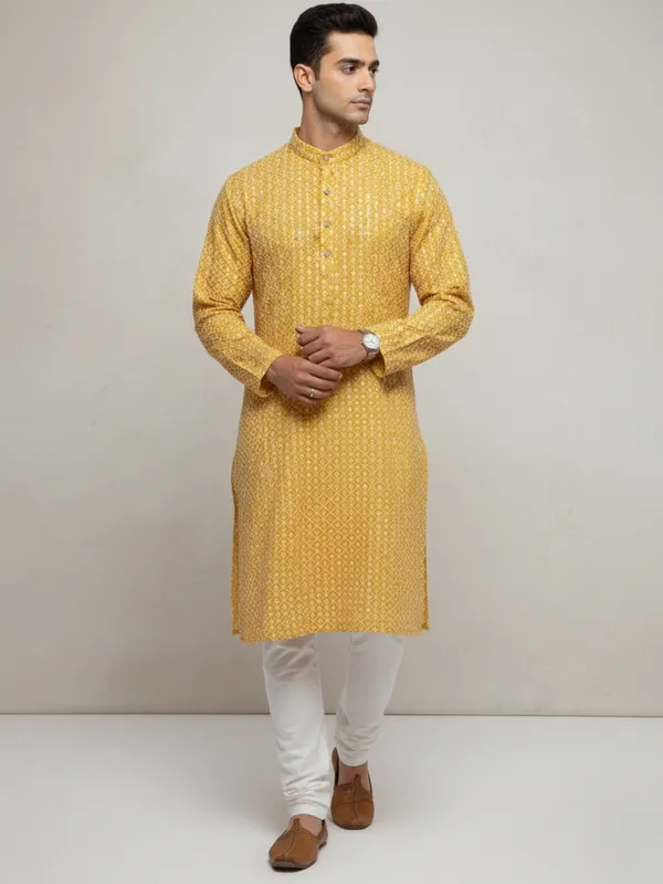 Mens_Kurta_-_Yelllow