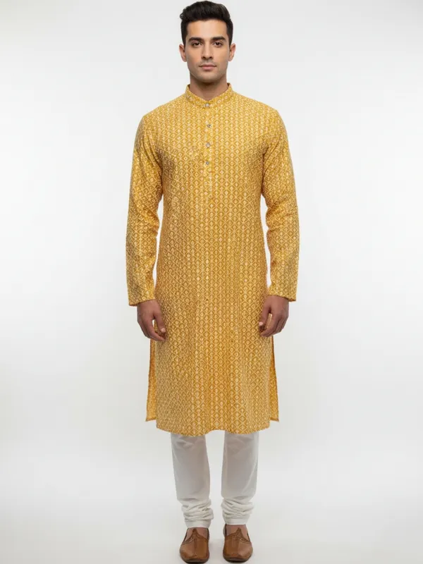 Mens_Kurta_-_Yelllow