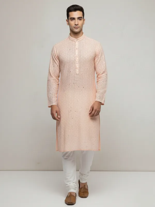 Mens_Kurta_-_Pastel_Peach