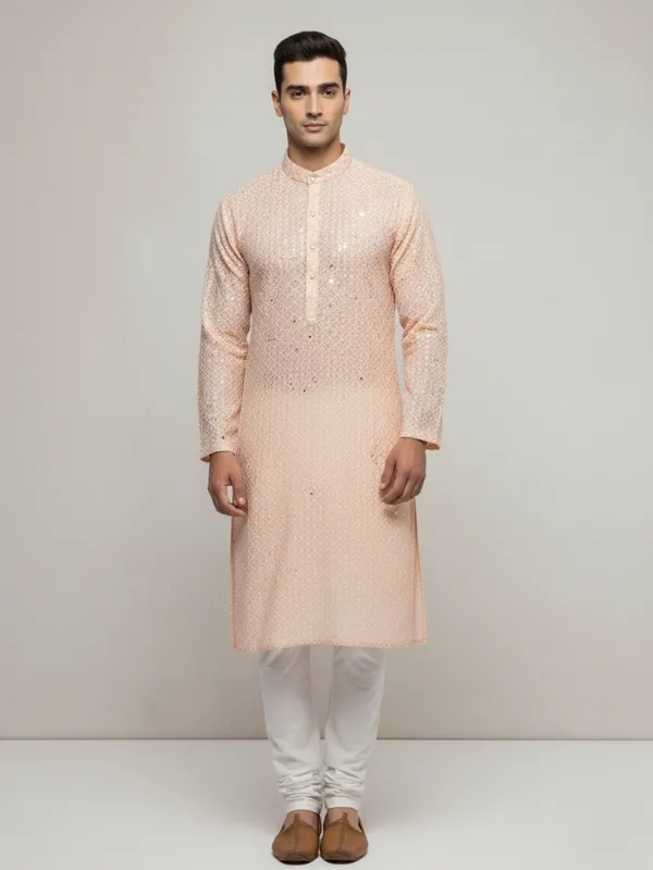 Mens_Kurta_-_Pastel_Peach