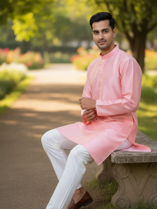 Dark_Pink_Cotton_Kurta_Bold_&_Vibrant_Statement