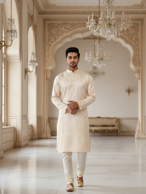 Men_Abstract_Printed_Cotton_Kurta_Rose_Gold