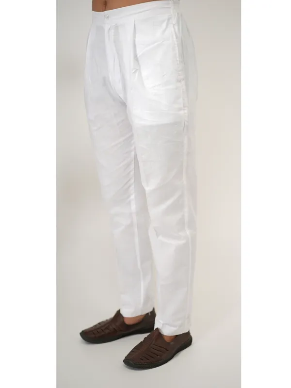 Men_Solid_Cotton_White_Pant_Pyjama