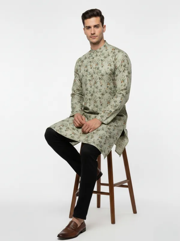 Mens_Kurta_-_Light_Olive_Green