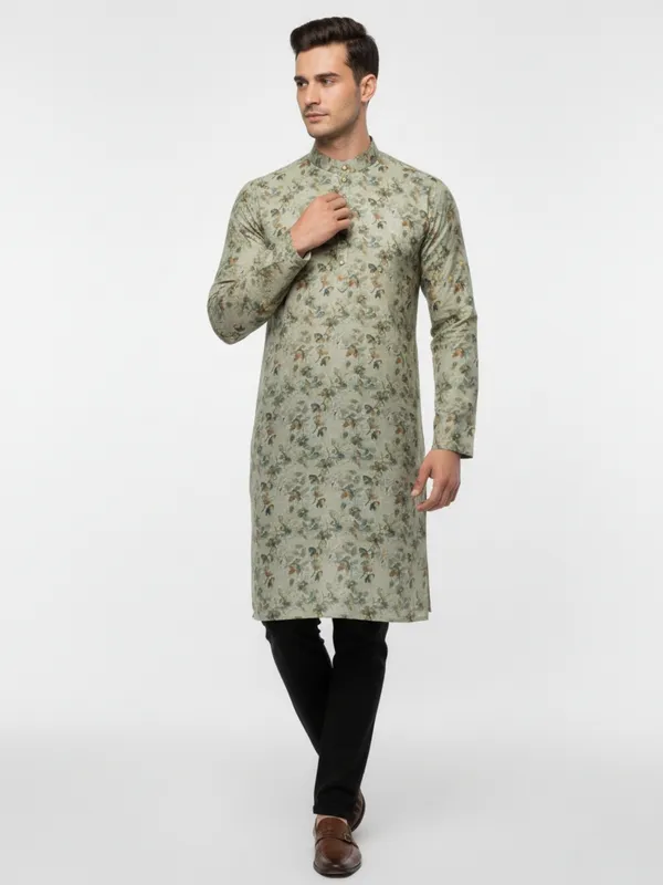 Mens_Kurta_-_Light_Olive_Green