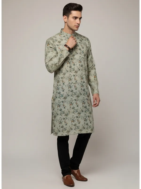 Mens_Kurta_-_Light_Olive_Green
