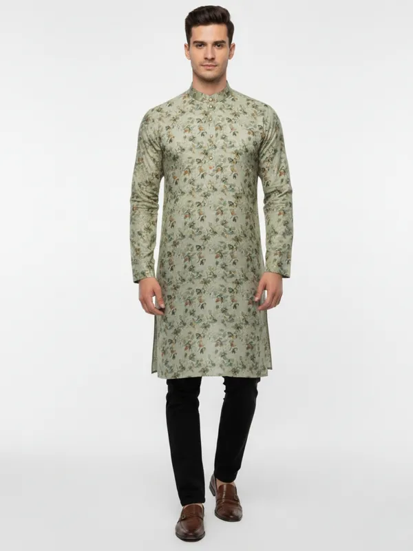 Mens_Kurta_-_Light_Olive_Green