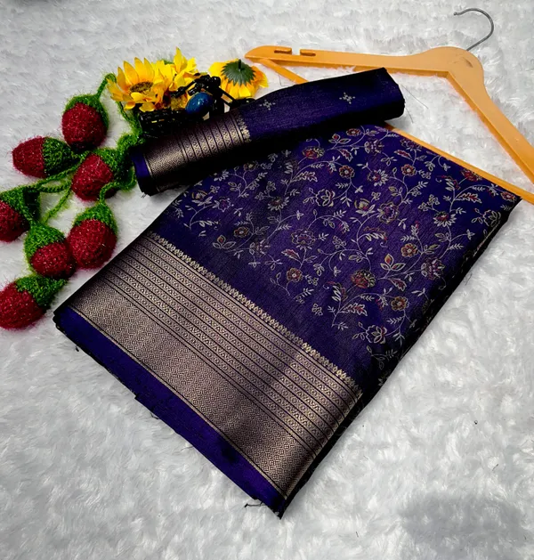 Soft_kalamkari_Dola_Silk_Saree
