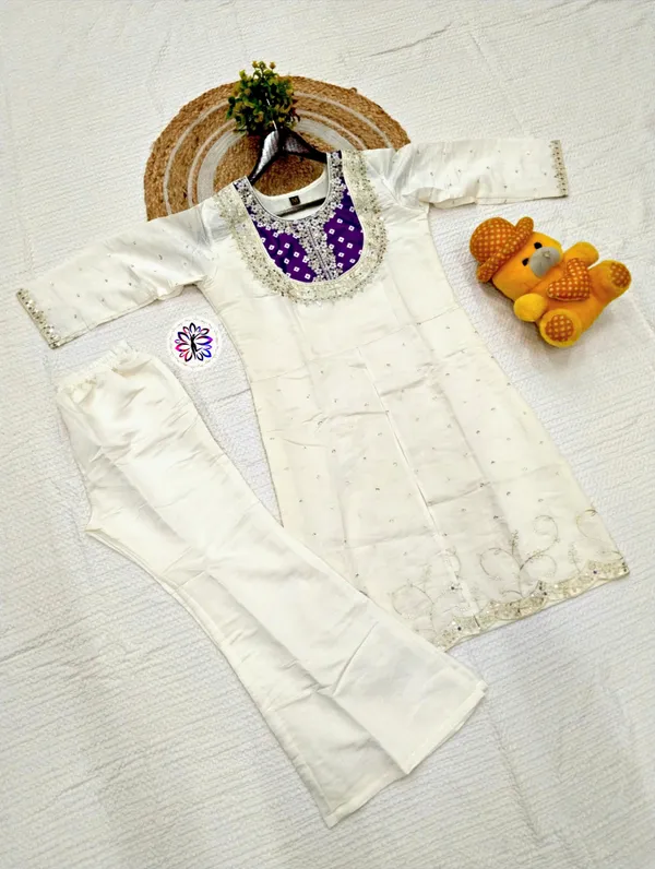 Ivory_&_Purple_Embroidered_Straight_Kurta_Set_For_Women