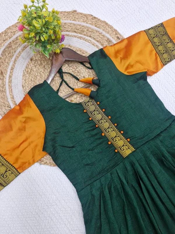 Green_Full-Length_Anarkali_Gown_Kurti_For_Women