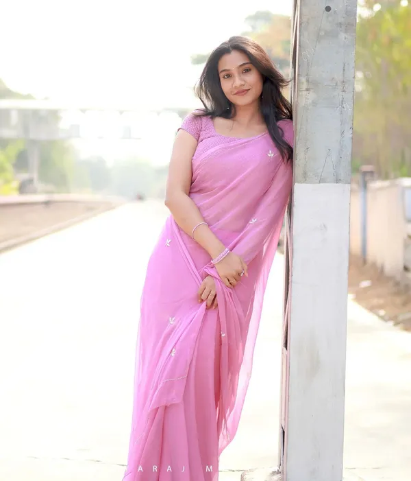 Pink_Leaf_Cut_Dana_silver_Saree_For_Women