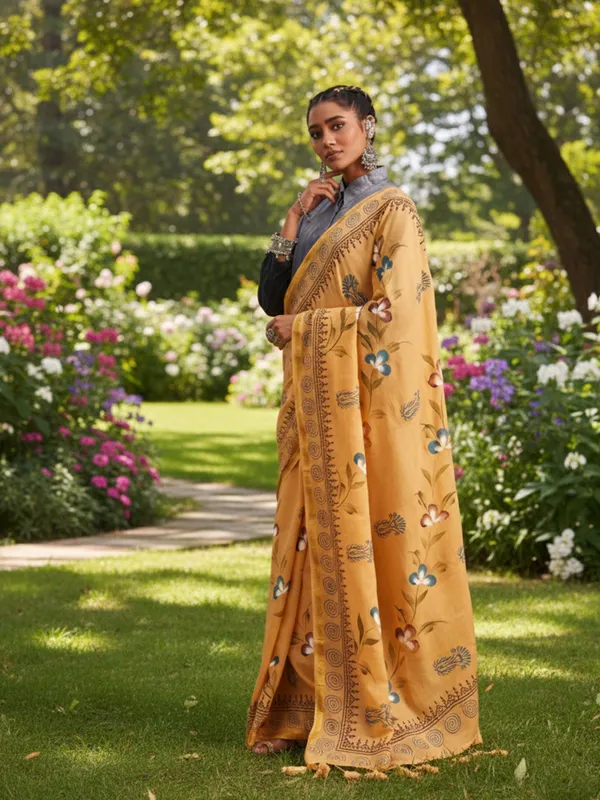 ORIGINAL_HAND_PAINT_WITH_HAND_BLOCK_NECHRAL_COLOUR_SAREES