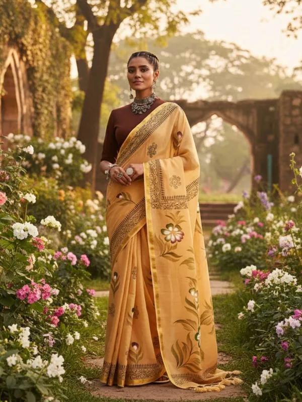 ORIGINAL_HAND_PAINT_WITH_HAND_BLOCK_NECHRAL_COLOUR_SAREES