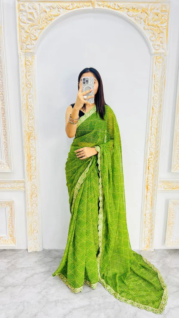 Georgette_Embroidery_Sequin_Work_Saree