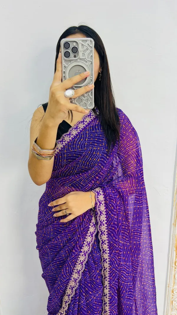 Georgette_Embroidery_Sequin_Work_Saree