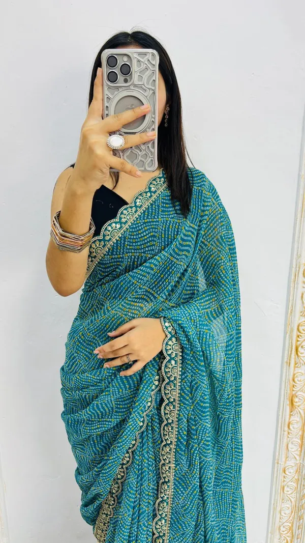 Georgette_Embroidery_Sequin_Work_Saree