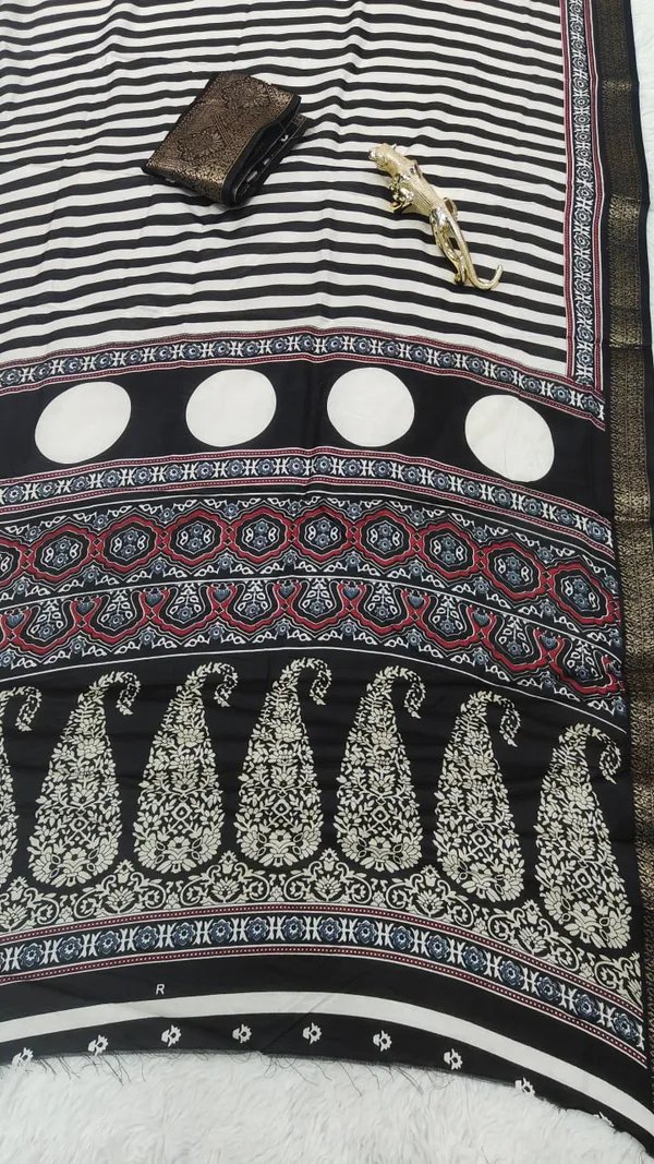 Premium_Dola_Jacquard_Striped_Saree_Collection