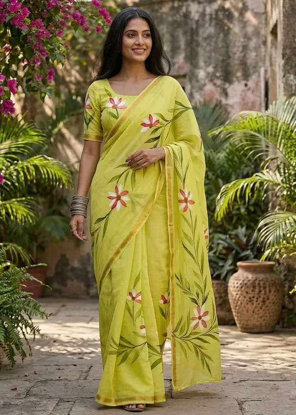 HAND_PRINT_SOFT_MUSLIN_COTTON_SAREE