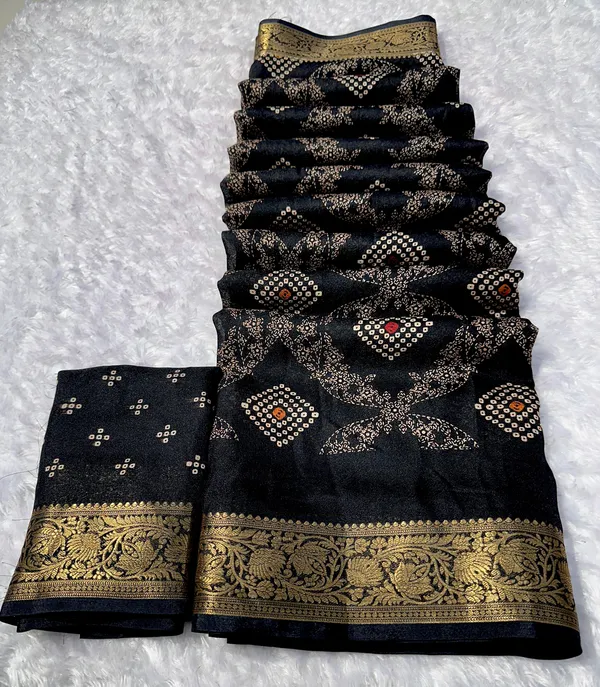 Marsh_Mellow_foil_Print_Saree