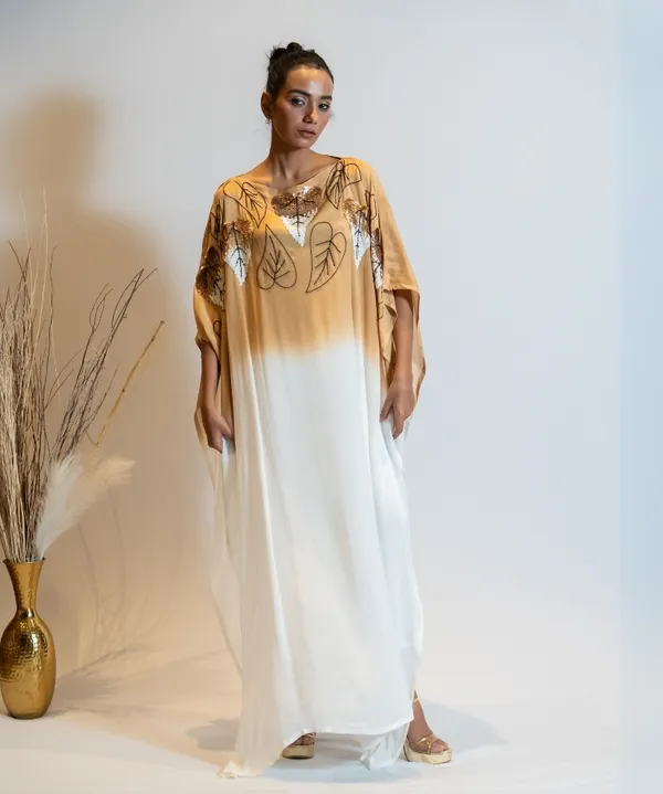 Camel_Beige_To_Ivory_Ombre_Embellished_Kaftan_Dress_For_Women