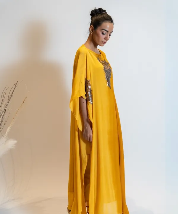 Amber_Mustard_Embellished_Georgette_Kaftan_Dress_For_Women