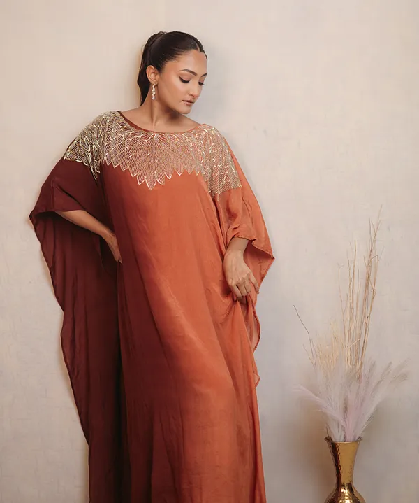 Cinnamon_Rose_Hand_Embroidered_Dress_For_Women