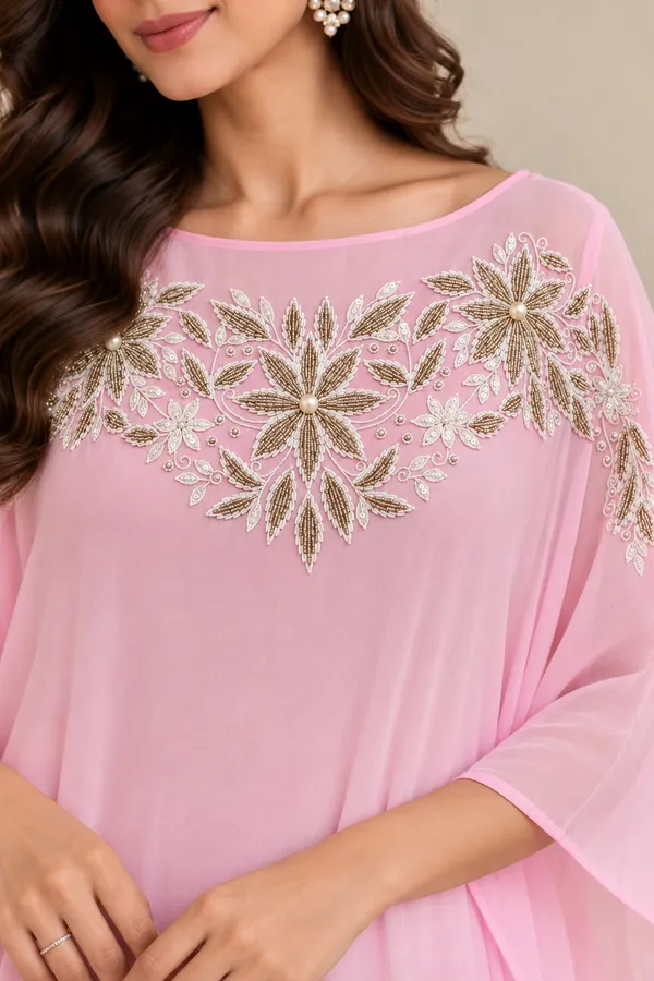 Elegant_Pink_Floral_Embroidered_Kaftan_Dress_For_Women