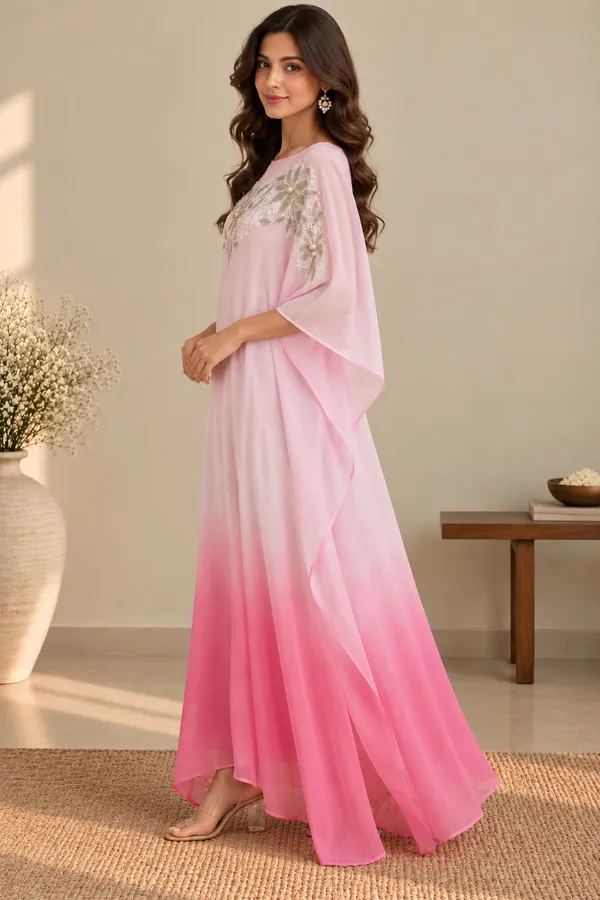 Elegant_Pink_Floral_Embroidered_Kaftan_Dress_For_Women