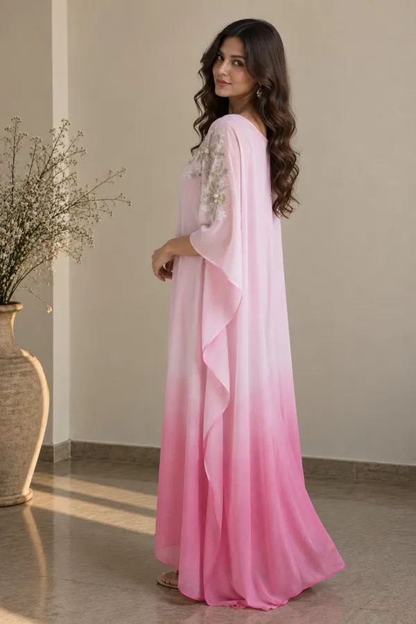 Elegant_Pink_Floral_Embroidered_Kaftan_Dress_For_Women
