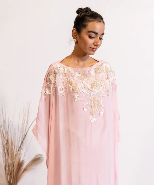Luxe_Blush_Pink_Embroidered_Kaftan_Dress_For_Women