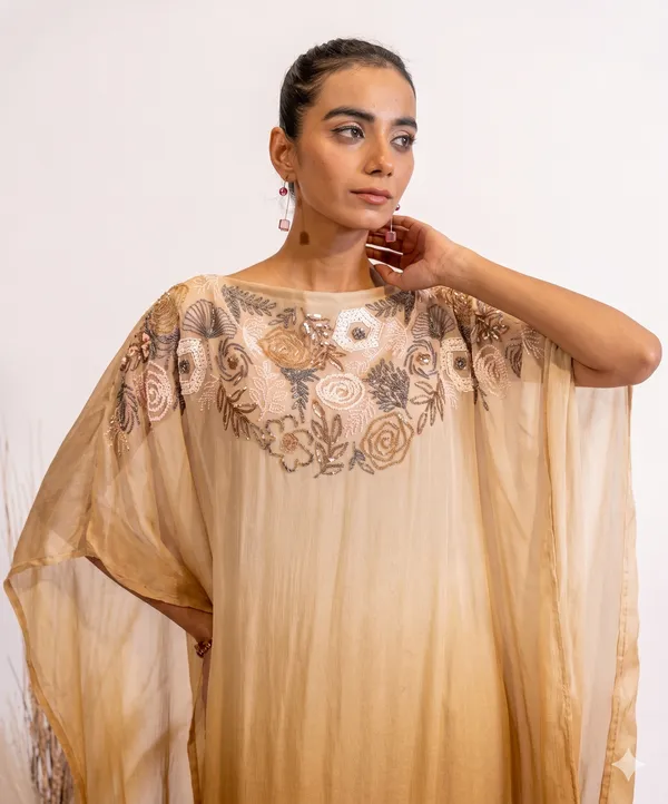 Hand-Embroidered_Beige_Ombre_Sheer_Kaftan_Dress_For_Women