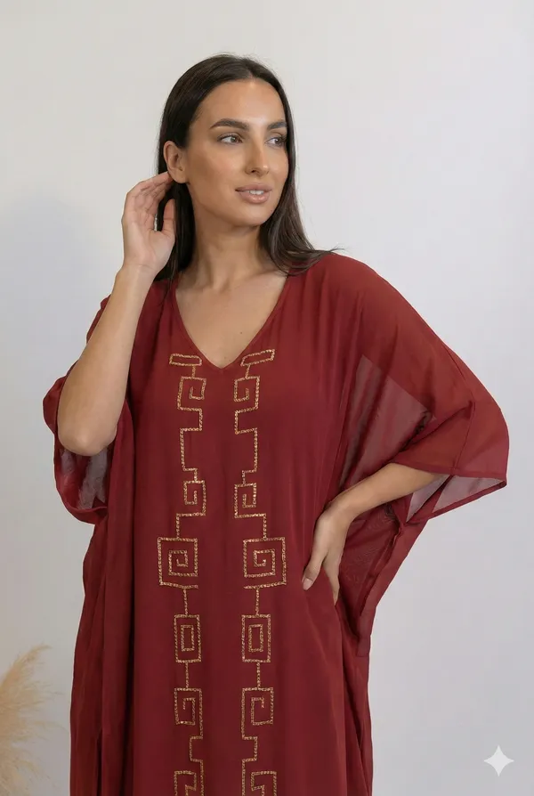 Imperial_Bordeaux_Gilded_Kaftan_For_Women