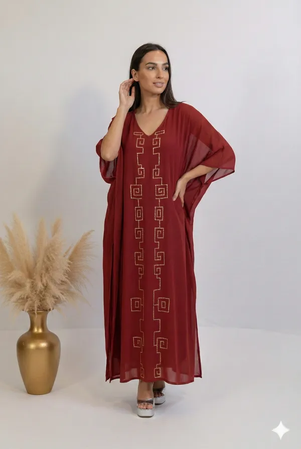 Imperial_Bordeaux_Gilded_Kaftan_For_Women