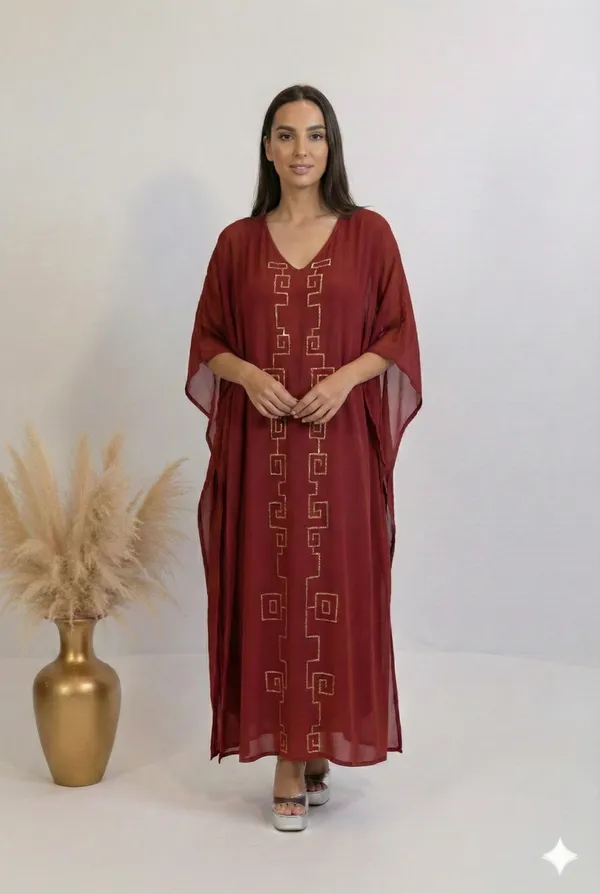 Imperial_Bordeaux_Gilded_Kaftan_For_Women