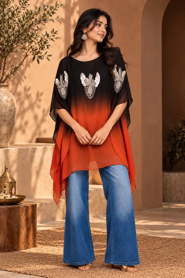 Noir_Flame_Ombre_Kaftan_Top