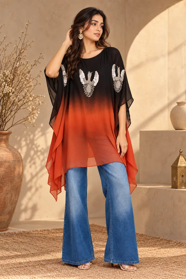 Noir_Flame_Ombre_Kaftan_Top