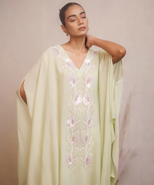 Soft_Mint_Green_Embroidered_Kaftan_Co-ord_Set