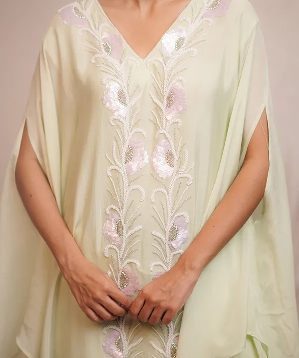 Soft_Mint_Green_Embroidered_Kaftan_Co-ord_Set