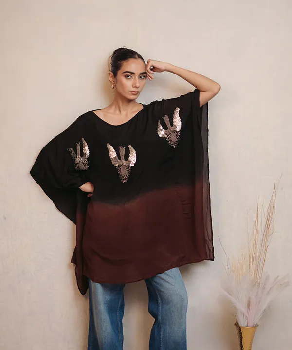 Espresso_Noir_Ombre_Kaftan_Top