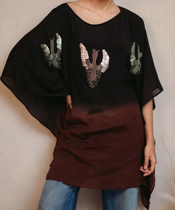 Espresso_Noir_Ombre_Kaftan_Top